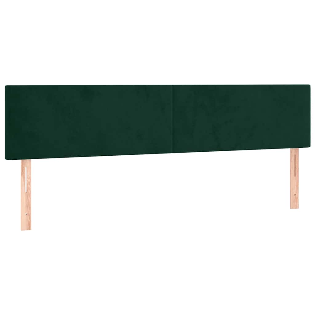 Sommier à lattes de lit et matelas Vert foncé 160x200cm Velours - XIOS