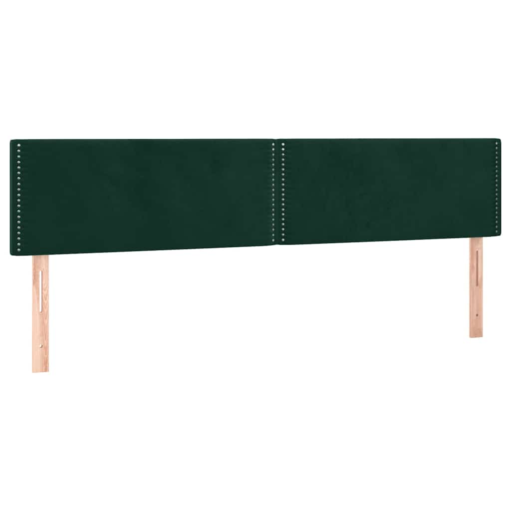 Sommier à lattes de lit et matelas Vert foncé 200x200cm Velours - XIOS