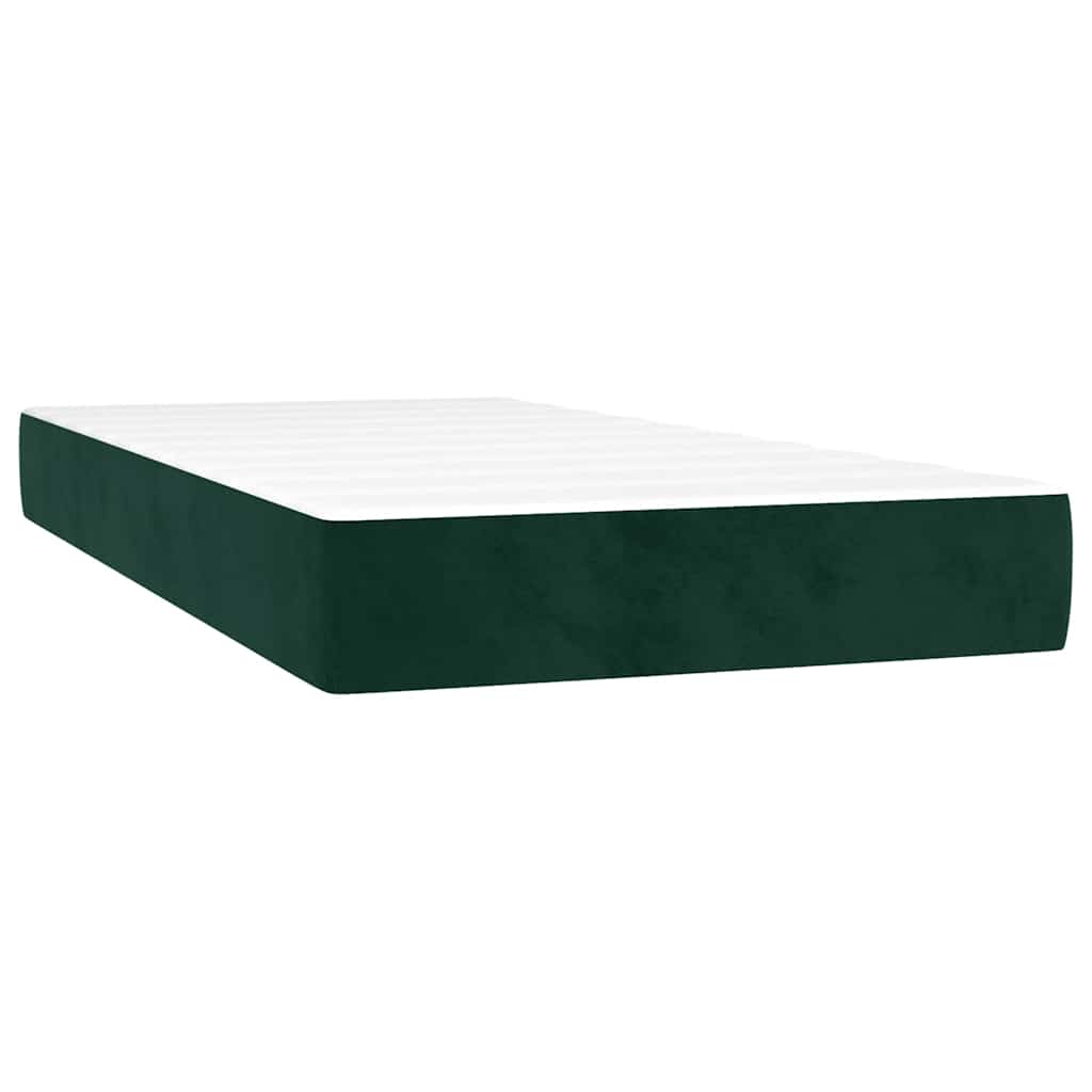 Sommier à lattes de lit avec matelas Vert foncé 90x200 cm - XIOS