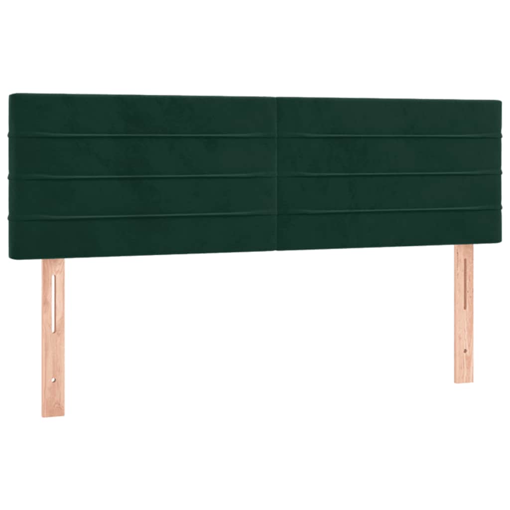 Sommier à lattes de lit et matelas Vert foncé 140x200cm Velours - XIOS