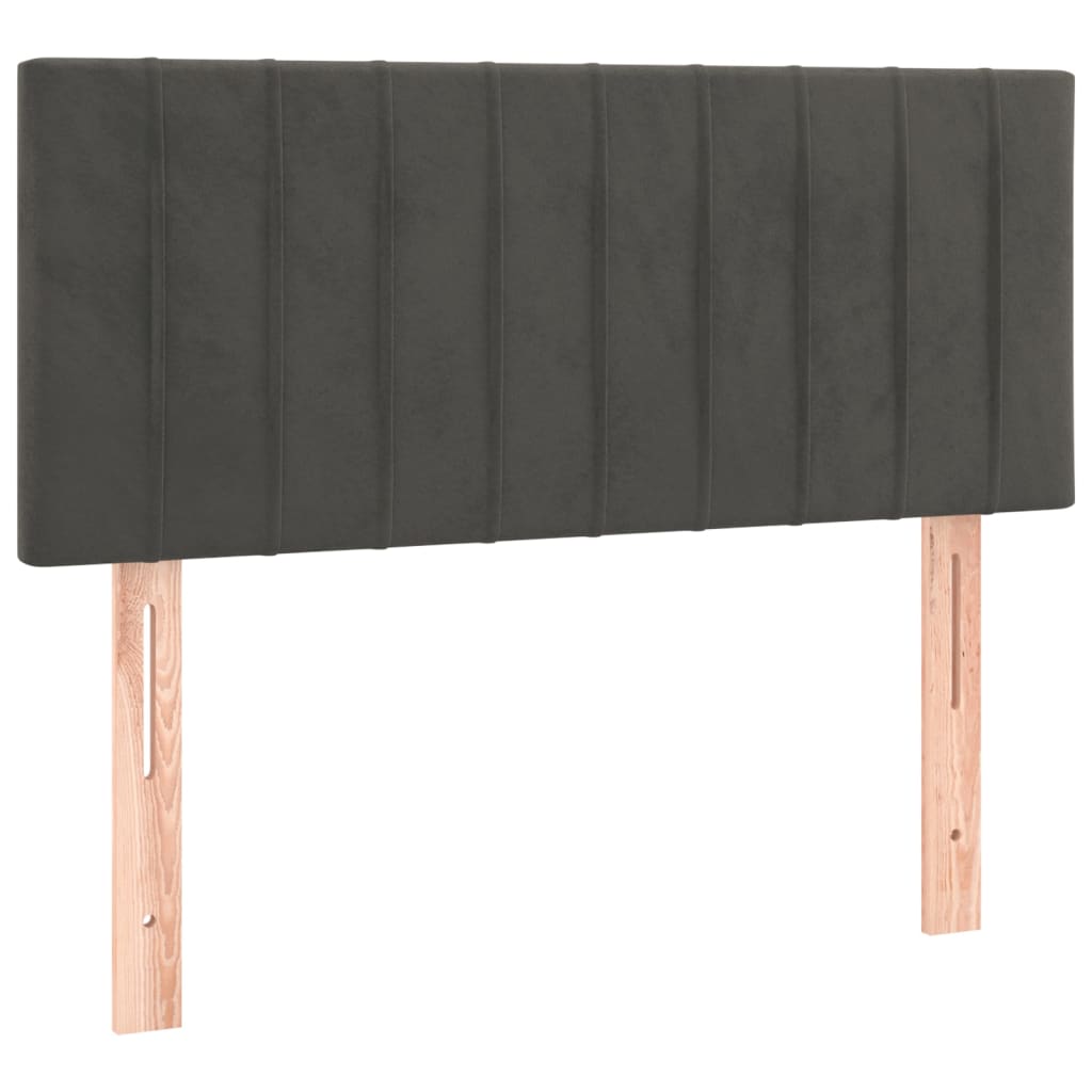 Sommier à lattes de lit avec matelas Gris foncé 100x200 cm - XIOS