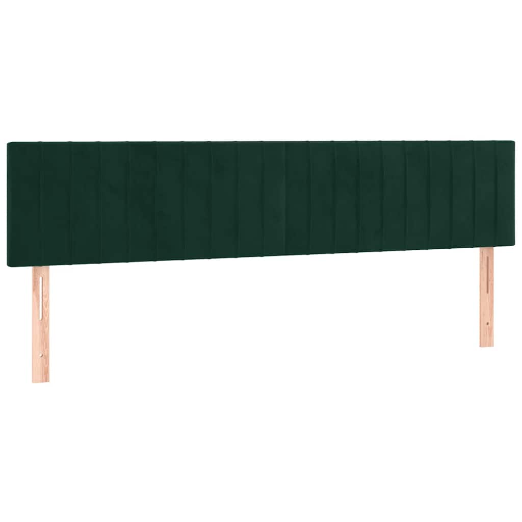 Sommier à lattes de lit et matelas Vert foncé 200x200cm Velours - XIOS