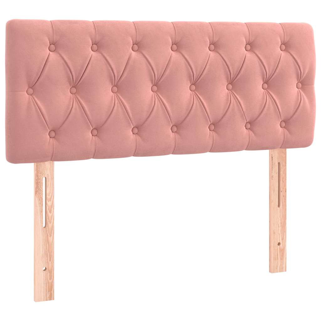 Sommier à lattes de lit avec matelas Rose 90x190 cm Velours