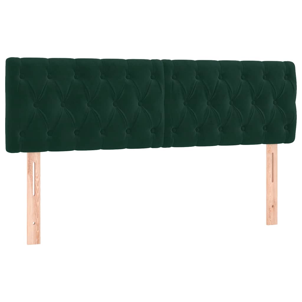Sommier à lattes de lit et matelas Vert foncé 160x200cm Velours - XIOS