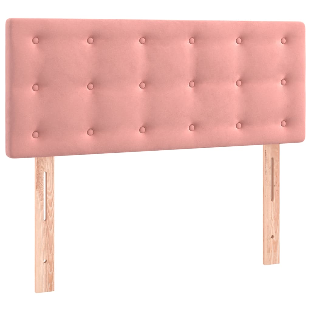 Sommier à lattes de lit avec matelas Rose 100x200 cm Velours - XIOS