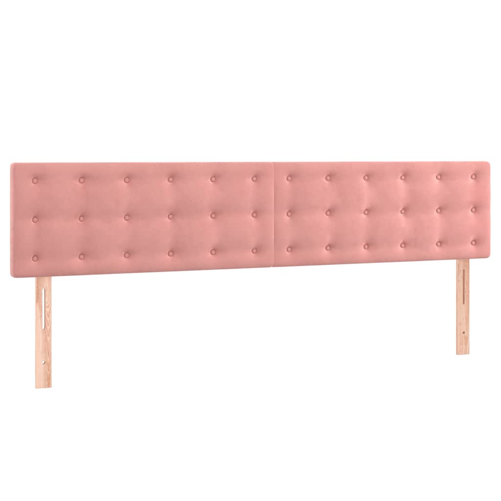 Sommier à lattes de lit avec matelas Rose 180x200 cm Velours
