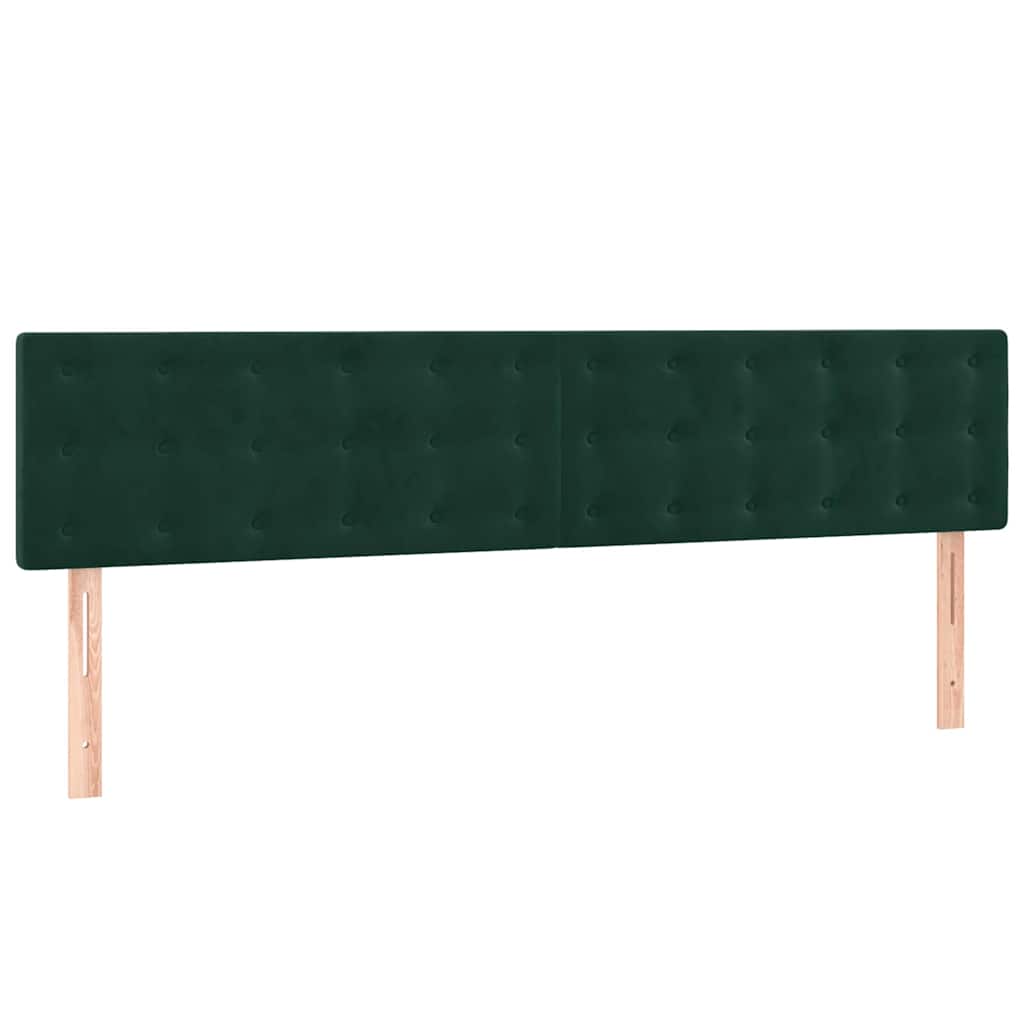 Sommier à lattes de lit et matelas Vert foncé 200x200cm Velours - XIOS