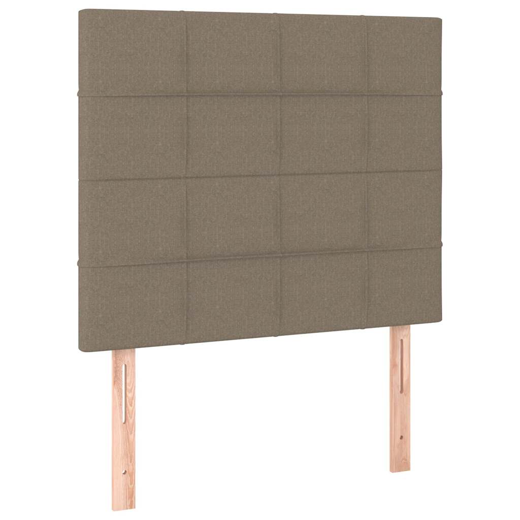 Sommier à lattes de lit avec matelas Taupe 80x200 cm Tissu