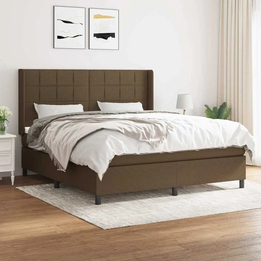 Sommier à lattes de lit avec matelas Marron foncé 160x200 cm - XIOS