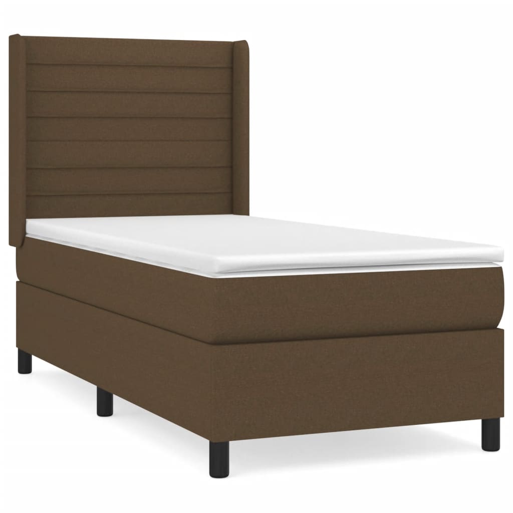 Sommier à lattes de lit avec matelas Marron foncé 90x200 cm - XIOS