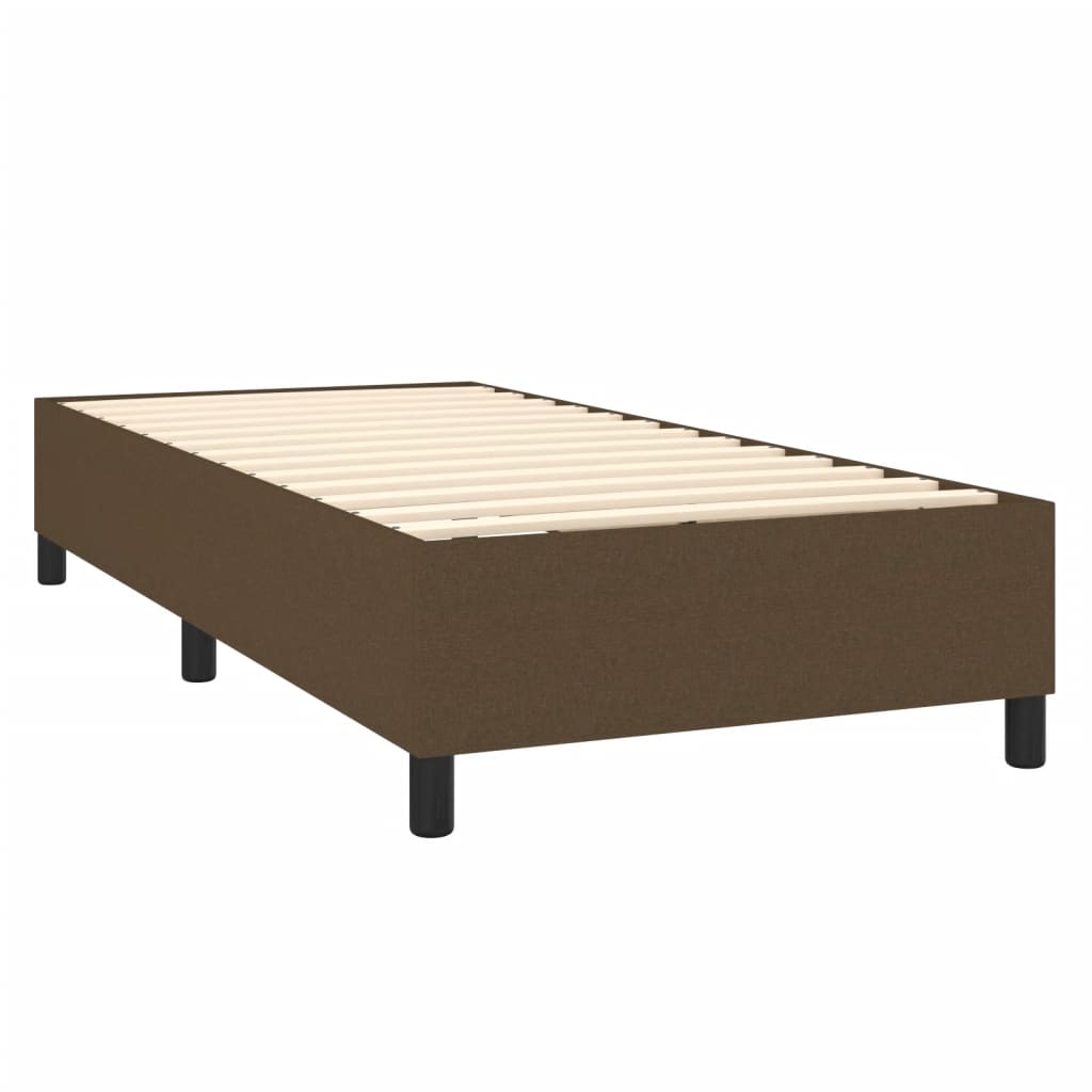 Sommier à lattes de lit avec matelas Marron foncé 100x200 cm - XIOS