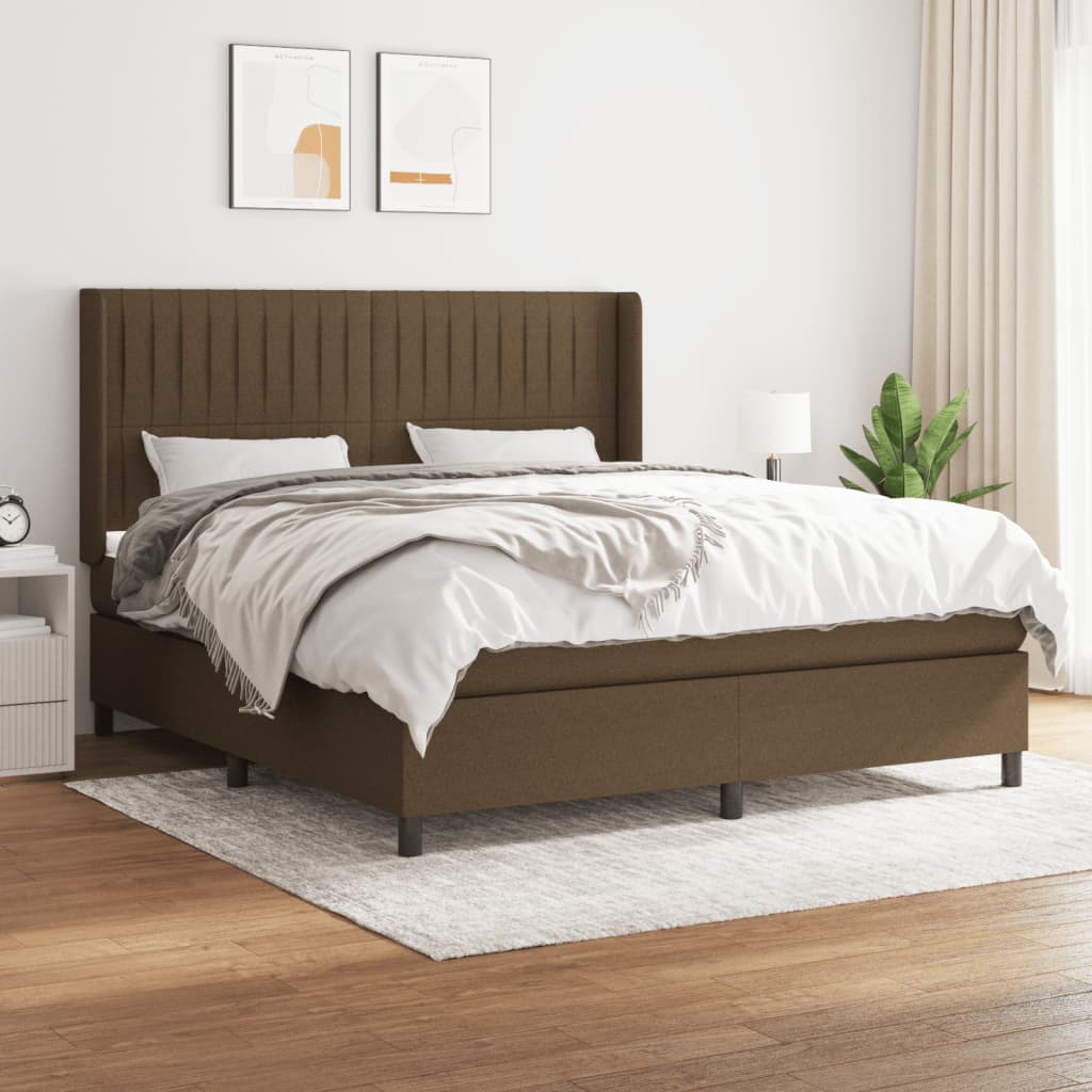Sommier à lattes de lit avec matelas Marron foncé 160x200 cm - XIOS