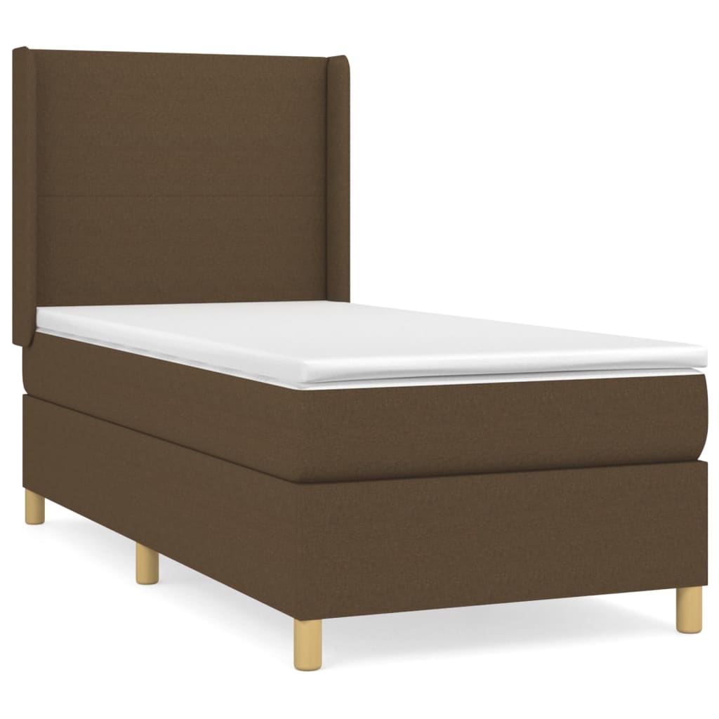Sommier à lattes de lit avec matelas Marron foncé 90x200 cm - XIOS