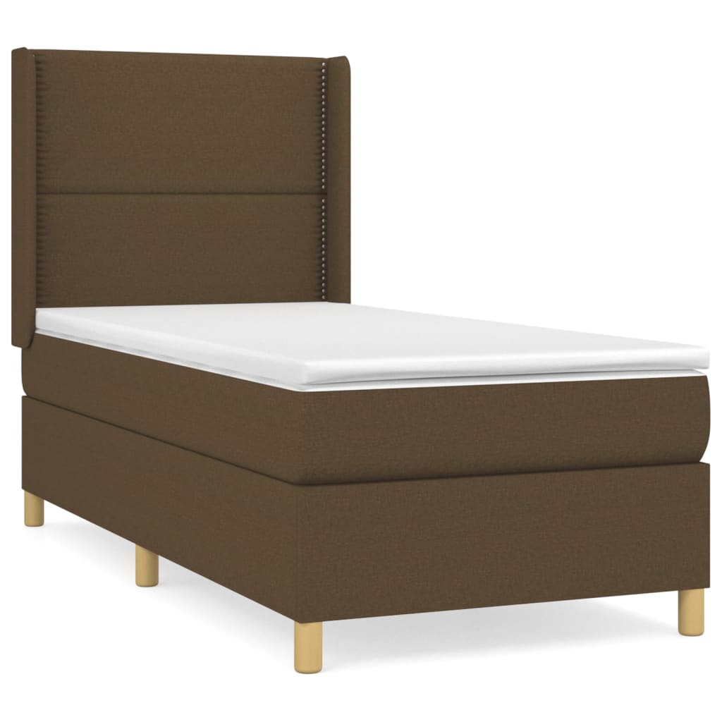 Sommier à lattes de lit avec matelas Marron foncé 90x190 cm - XIOS