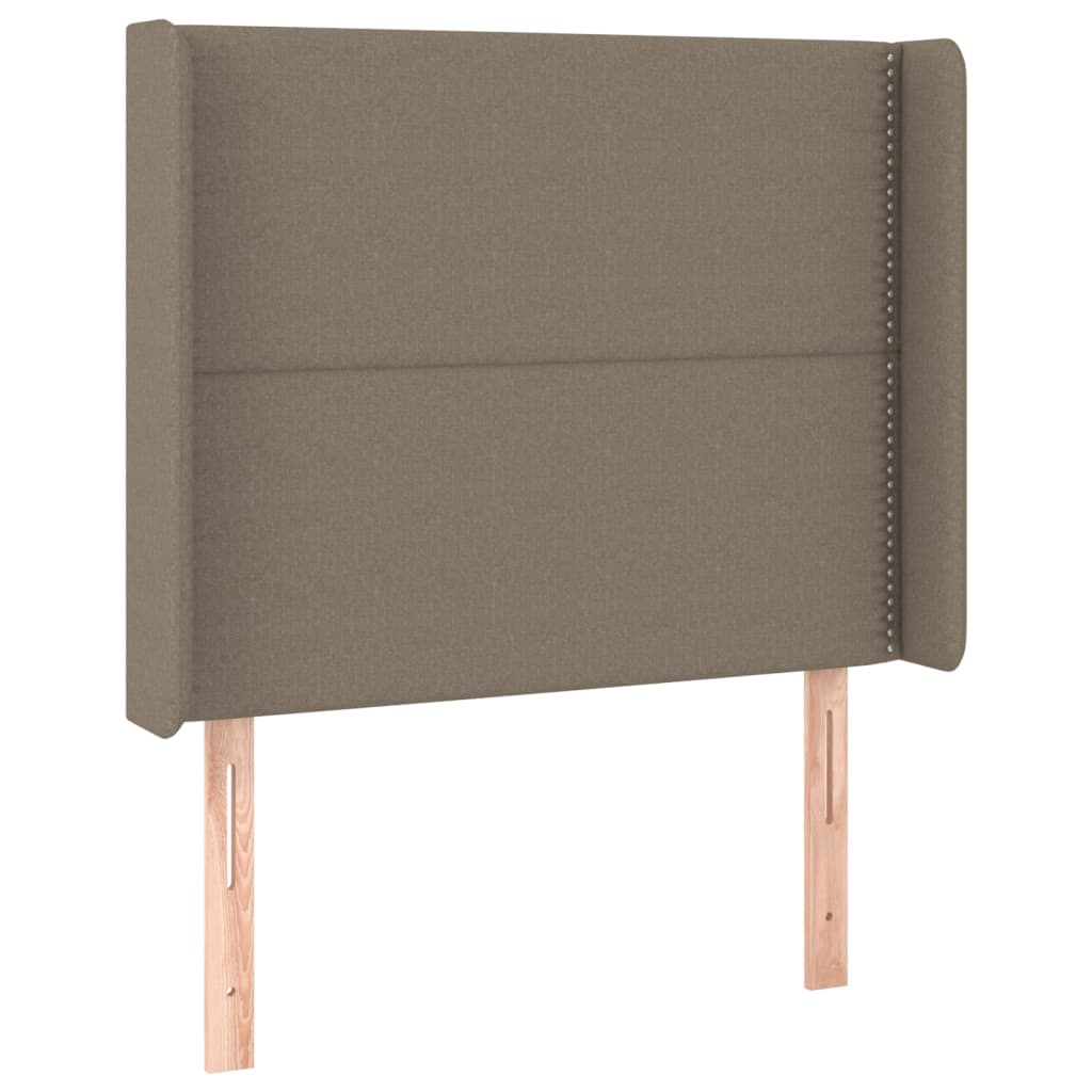 Sommier à lattes de lit avec matelas Taupe 90x200 cm Tissu - XIOS