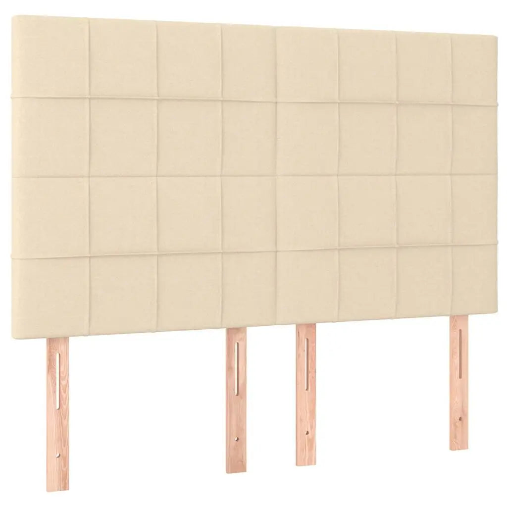 Sommier à lattes de lit avec matelas Crème 140x200 cm Tissu - XIOS