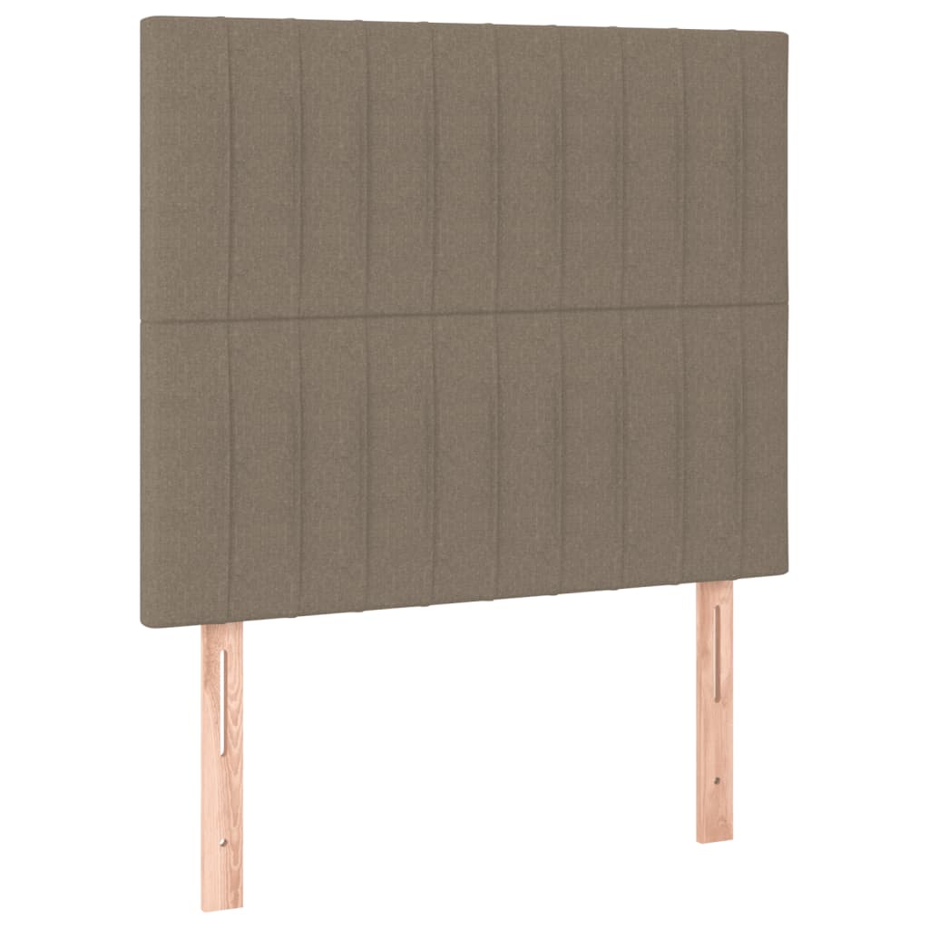 Sommier à lattes de lit avec matelas Taupe 80x200 cm Tissu - XIOS