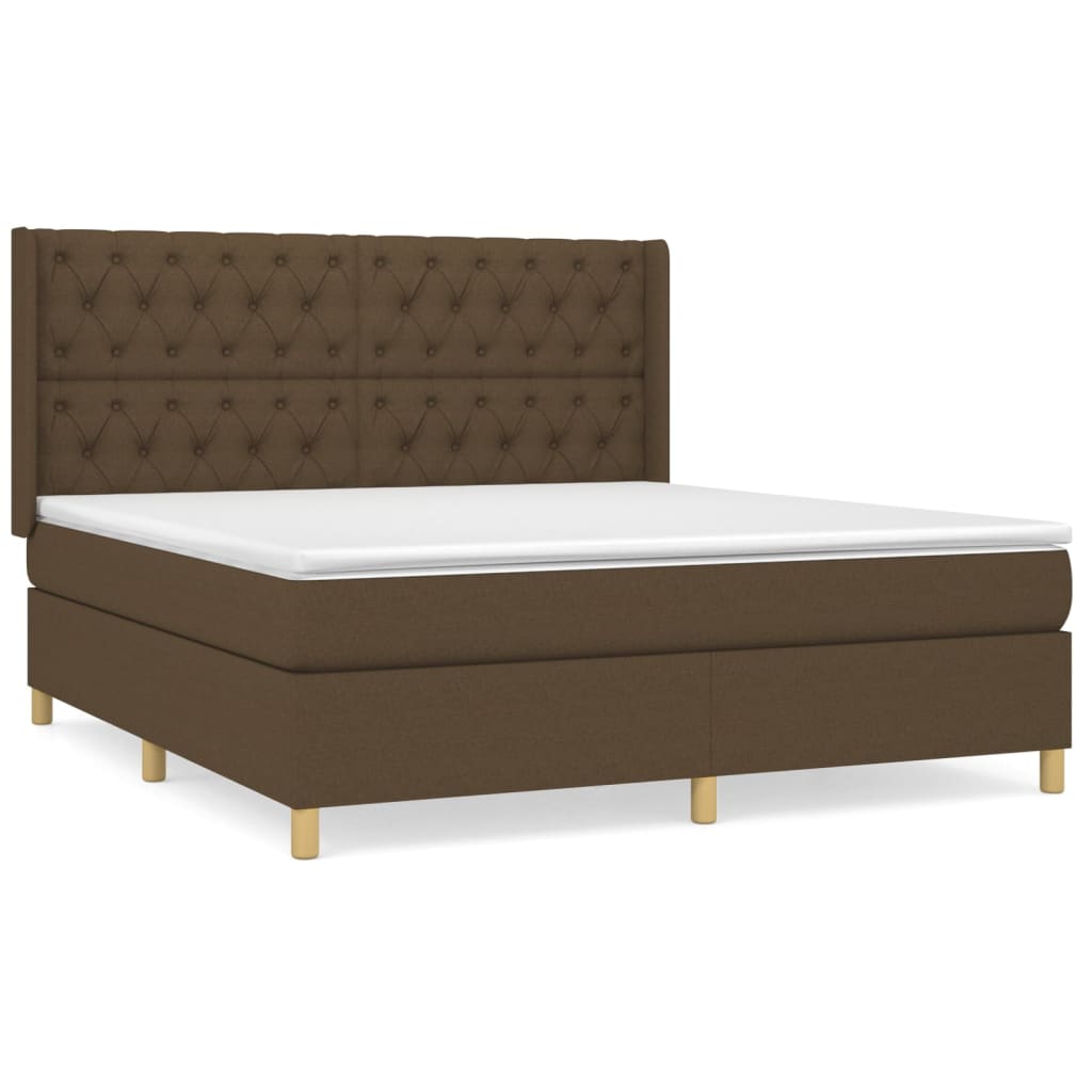 Sommier à lattes de lit avec matelas Marron foncé 160x200 cm - XIOS
