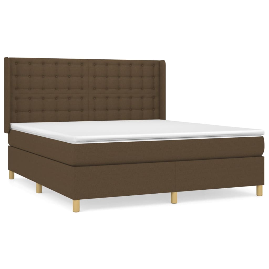 Sommier à lattes de lit avec matelas Marron foncé 180x200 cm - XIOS