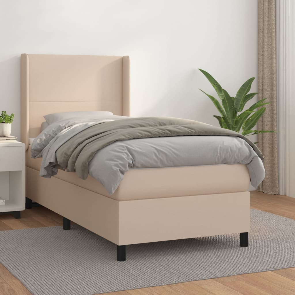 Sommier à lattes de lit avec matelas Cappuccino 90x190 cm - XIOS