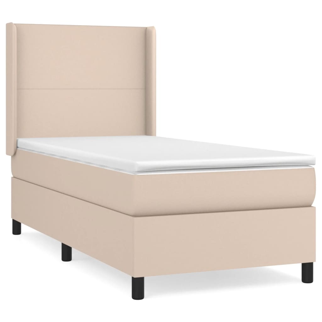 Sommier à lattes de lit avec matelas Cappuccino 100x200 cm - XIOS