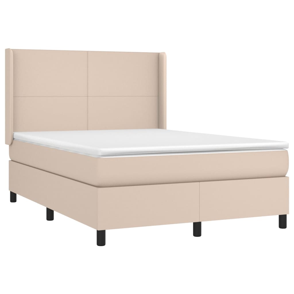 Sommier à lattes de lit avec matelas Cappuccino 140x190 cm - XIOS