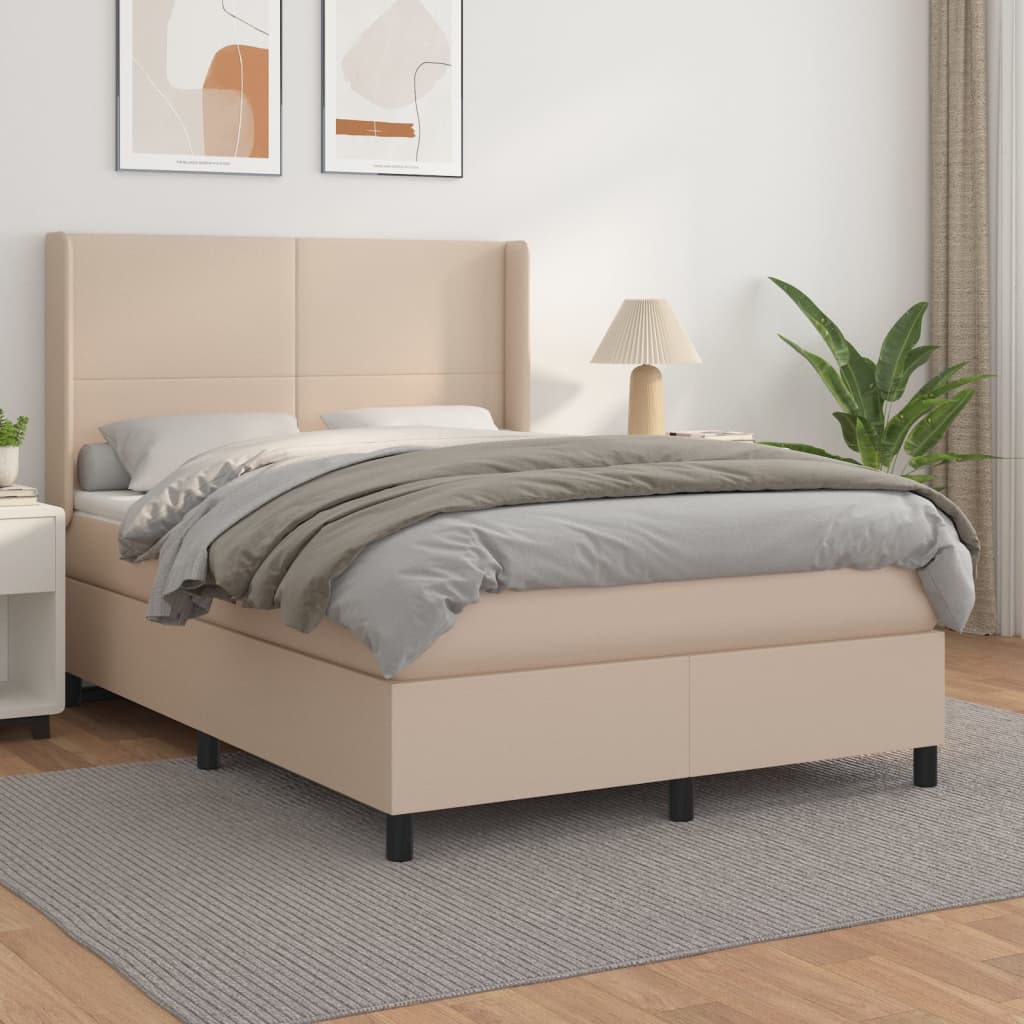 Sommier à lattes de lit avec matelas Cappuccino 140x190 cm - XIOS