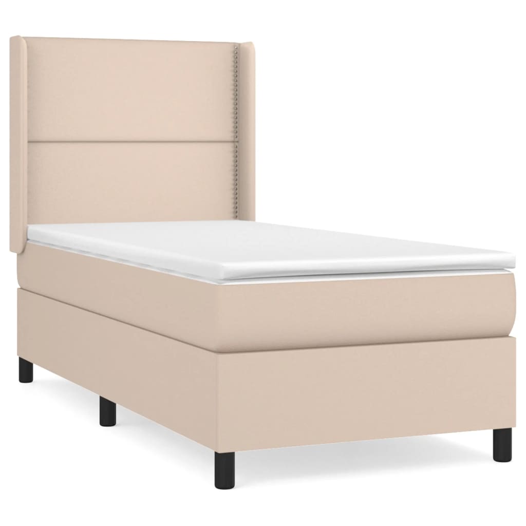 Sommier à lattes de lit avec matelas Cappuccino 90x200 cm - XIOS