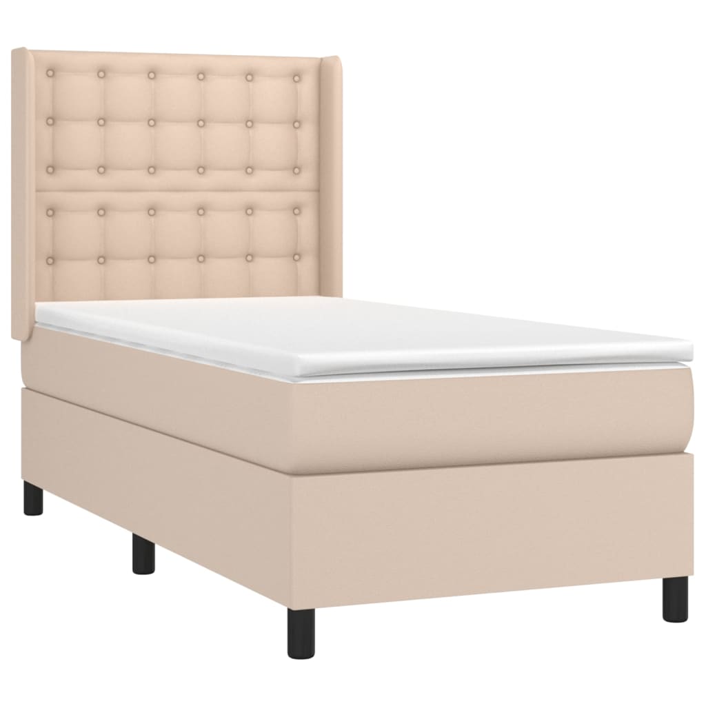 Sommier à lattes de lit avec matelas Cappuccino 90x200 cm - XIOS