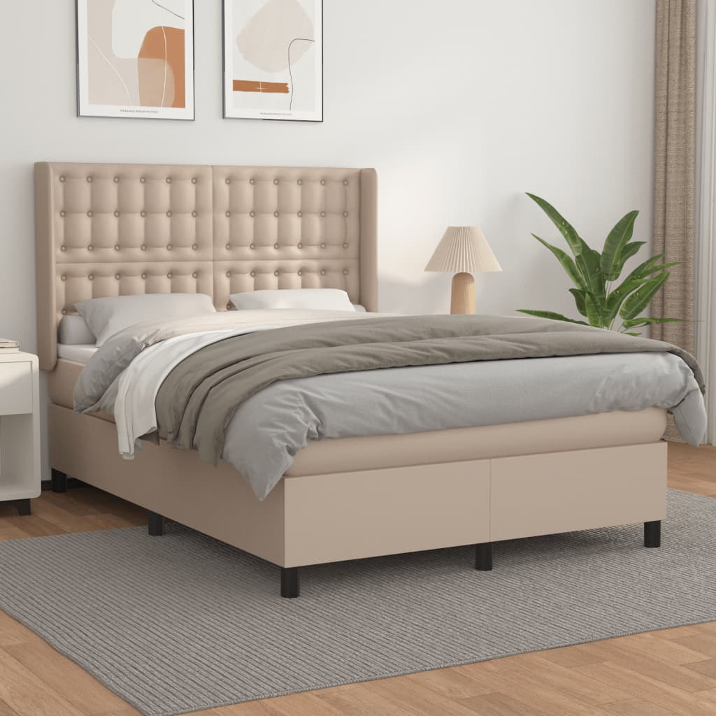 Sommier à lattes de lit avec matelas Cappuccino 140x190 cm - XIOS