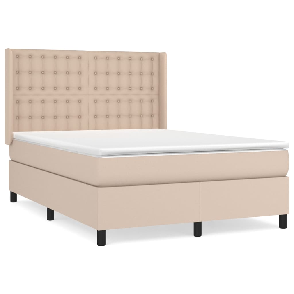 Sommier à lattes de lit avec matelas Cappuccino 140x200 cm - XIOS