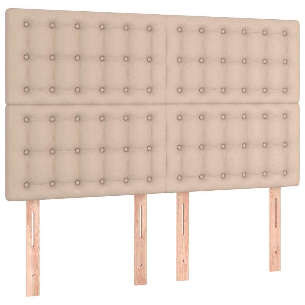 Sommier à lattes de lit avec matelas Cappuccino 140x200 cm