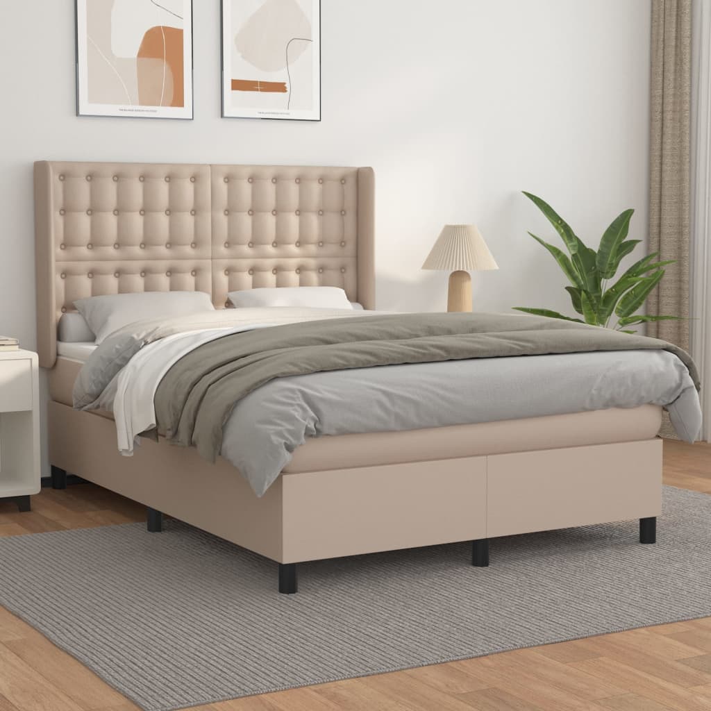 Sommier à lattes de lit avec matelas Cappuccino 140x200 cm - XIOS