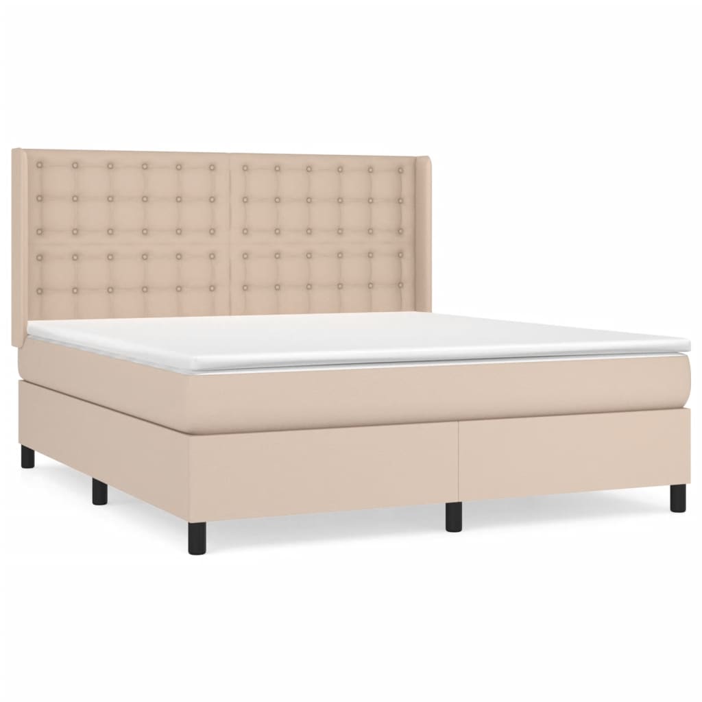 Sommier à lattes de lit avec matelas Cappuccino 160x200 cm - XIOS