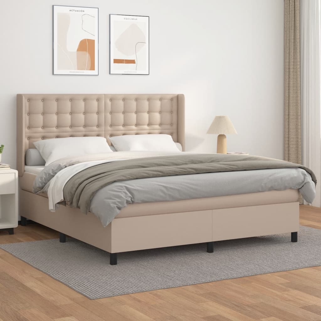 Sommier à lattes de lit avec matelas Cappuccino 160x200 cm - XIOS