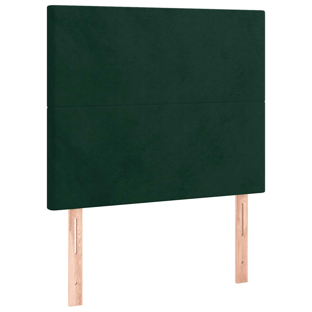 Sommier à lattes de lit avec matelas Vert foncé 100x200 cm - XIOS
