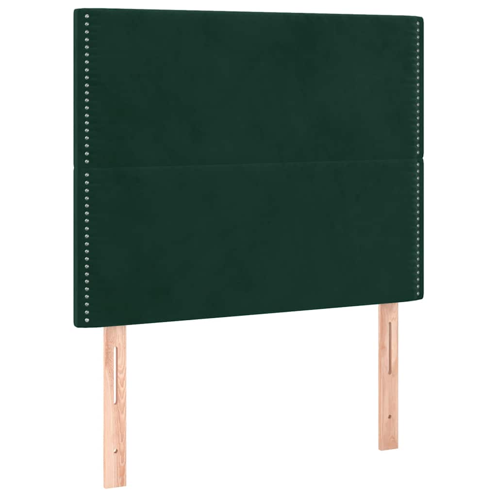Sommier à lattes de lit avec matelas Vert foncé 100x200 cm - XIOS