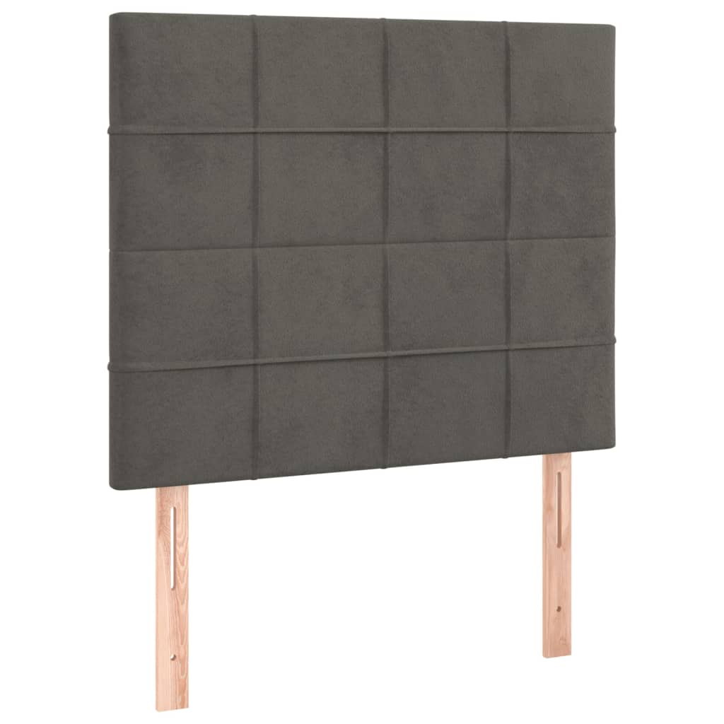 Sommier à lattes de lit avec matelas Gris foncé 100x200 cm - XIOS