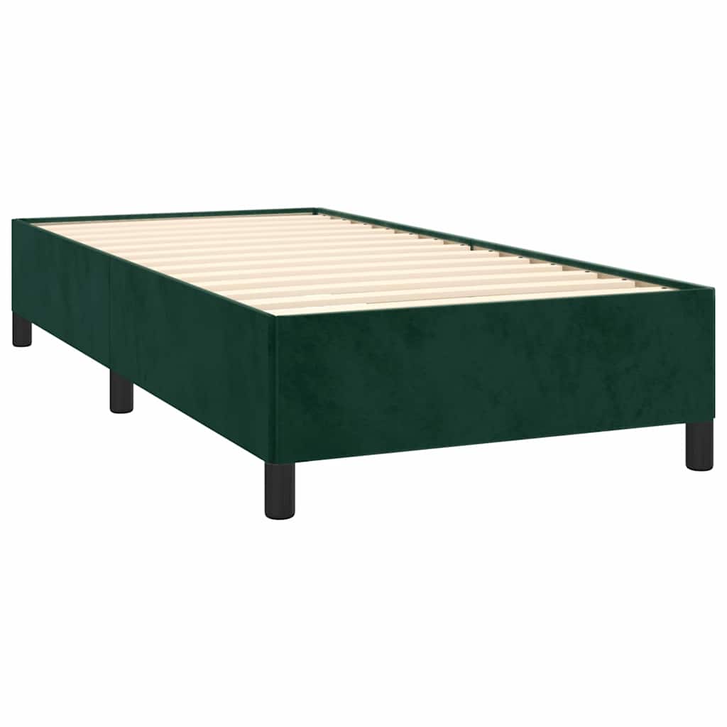 Sommier à lattes de lit avec matelas Vert foncé 100x200 cm - XIOS