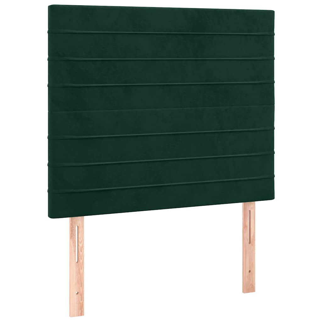 Sommier à lattes de lit avec matelas Vert foncé 100x200 cm - XIOS