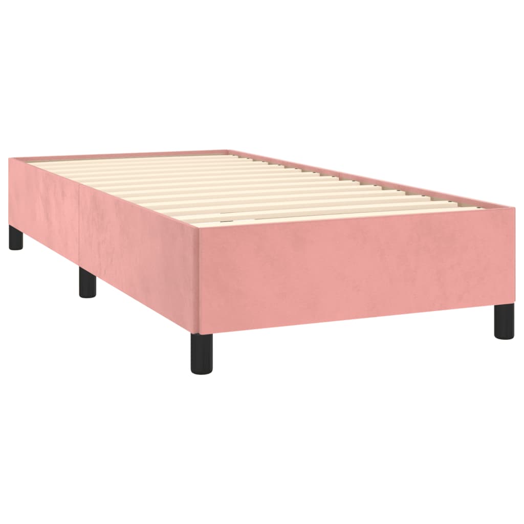 Sommier à lattes de lit avec matelas Rose 100x200 cm Velours - XIOS