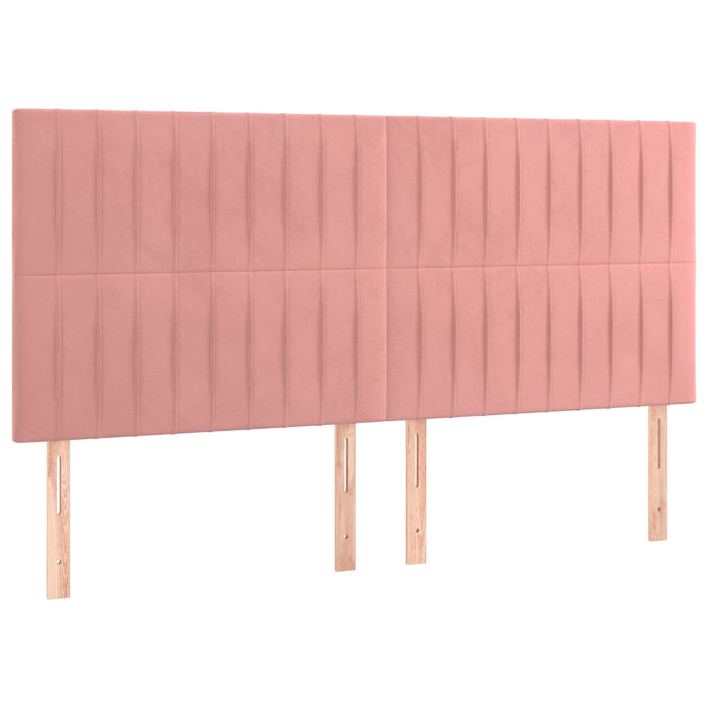 Sommier à lattes de lit avec matelas Rose 160x200 cm Velours