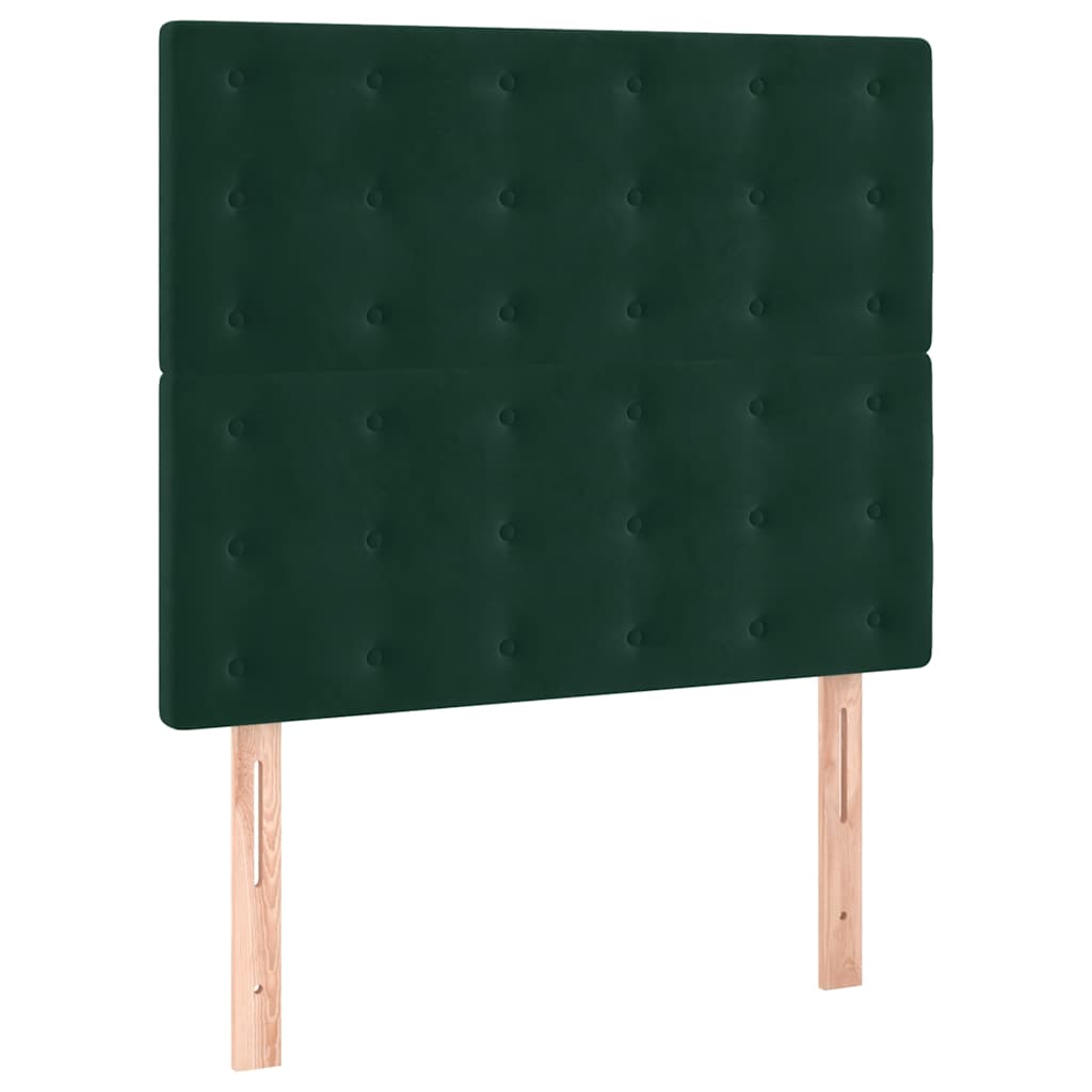 Sommier à lattes de lit avec matelas Vert foncé 90x190 cm - XIOS