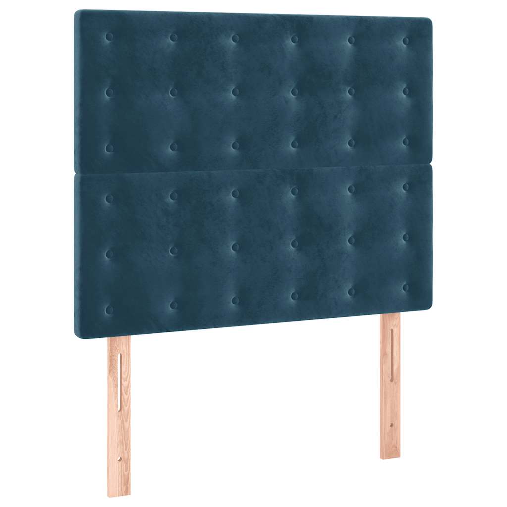 Sommier à lattes de lit avec matelas Bleu foncé 90x200 cm - XIOS