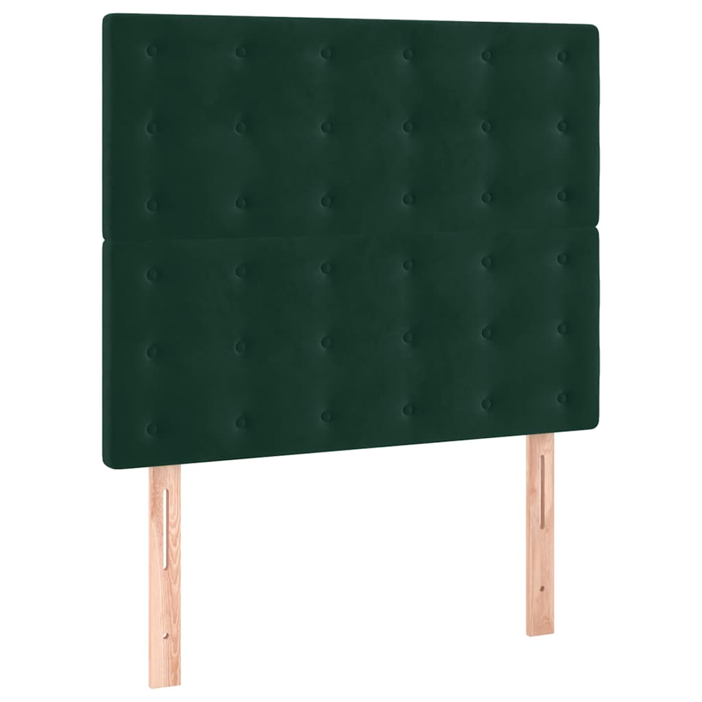 Sommier à lattes de lit avec matelas Vert foncé 100x200 cm - XIOS