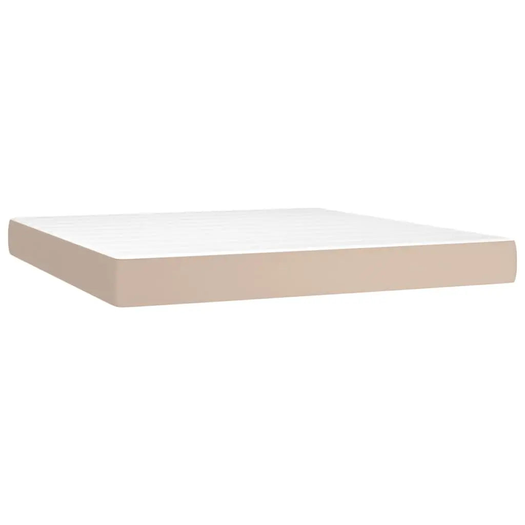 Sommier à lattes de lit matelas LED Cappuccino 160x200 cm - XIOS