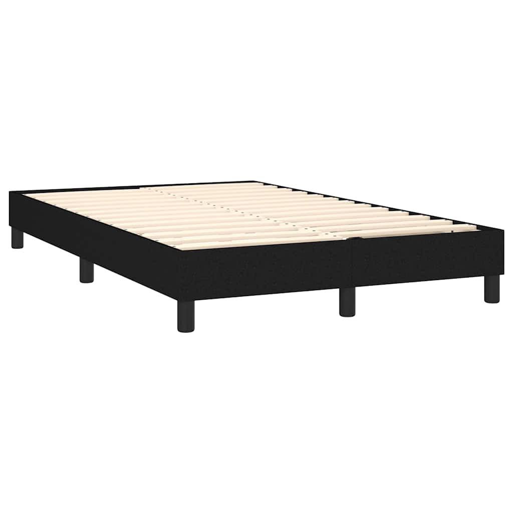 Sommier à lattes de lit avec matelas LED Noir 120x200 cm Tissu - XIOS