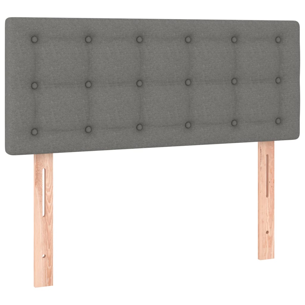 Sommier à lattes de lit et matelas et LED Gris foncé 120x200 cm - XIOS