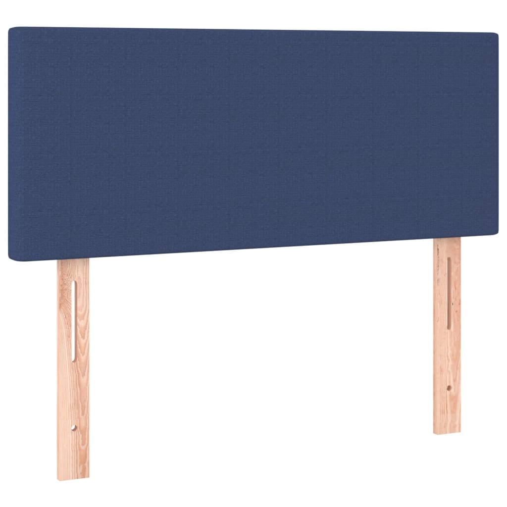 Sommier à lattes de lit avec matelas LED Bleu 120x200 cm Tissu - XIOS