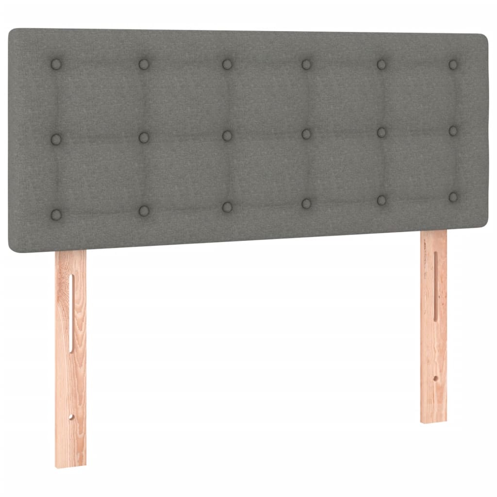 Sommier à lattes de lit et matelas et LED Gris foncé 120x200 cm - XIOS